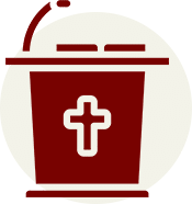 church podium circle icon