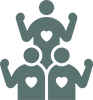 people with hearts icon
