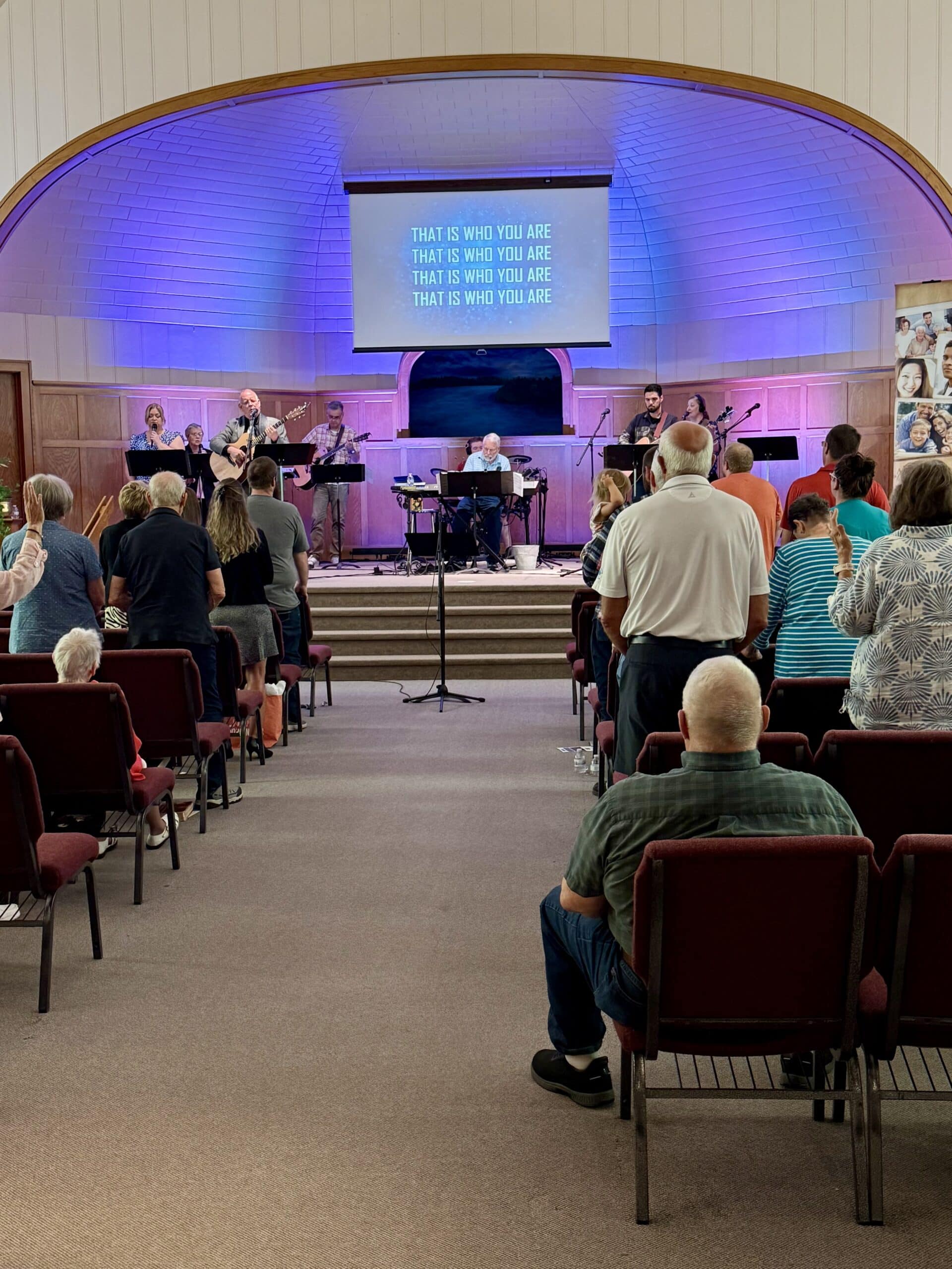cornerstone church member worshiping